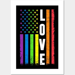 Gay Pride  Men Women LGBT Flag Gay Love Posters and Art